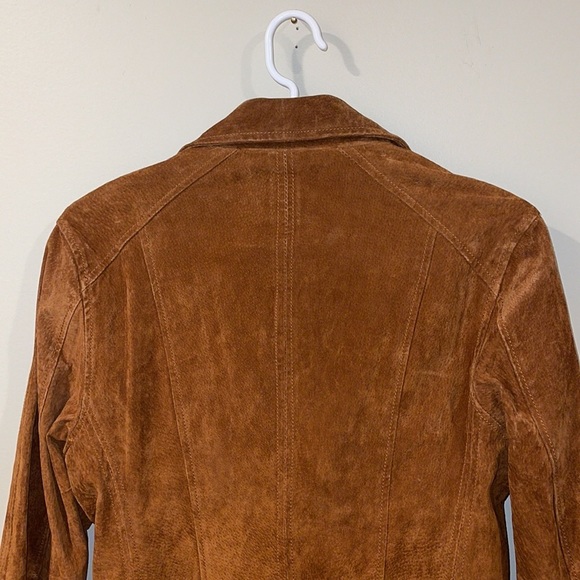 Blank NYC Cognac Suede Boho Moto Jacket - Women’s Size Medium - Picture 6 of 13
